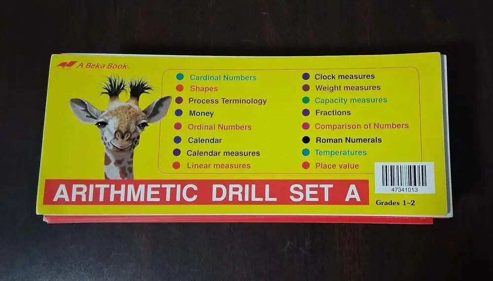 Arithmetic cards